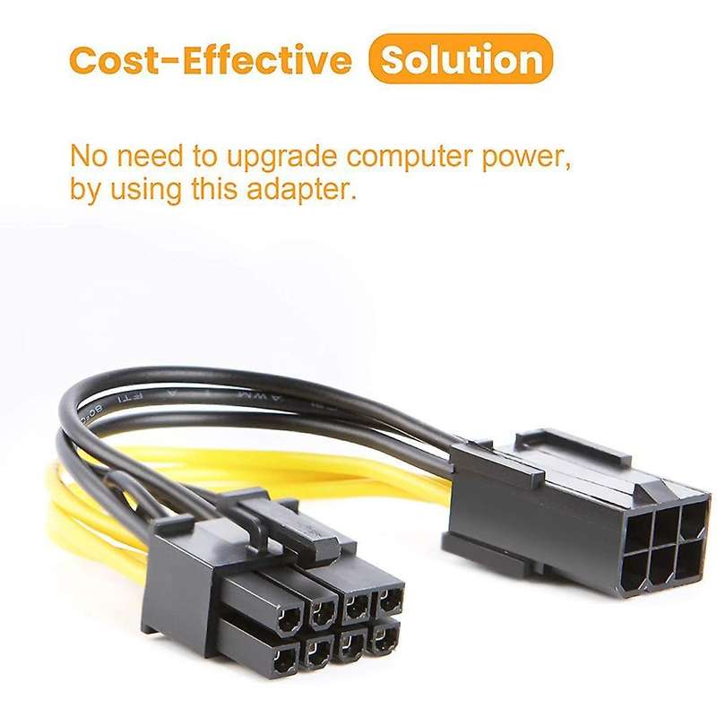 6-pack Pcie 6pin to 8pin Adapter