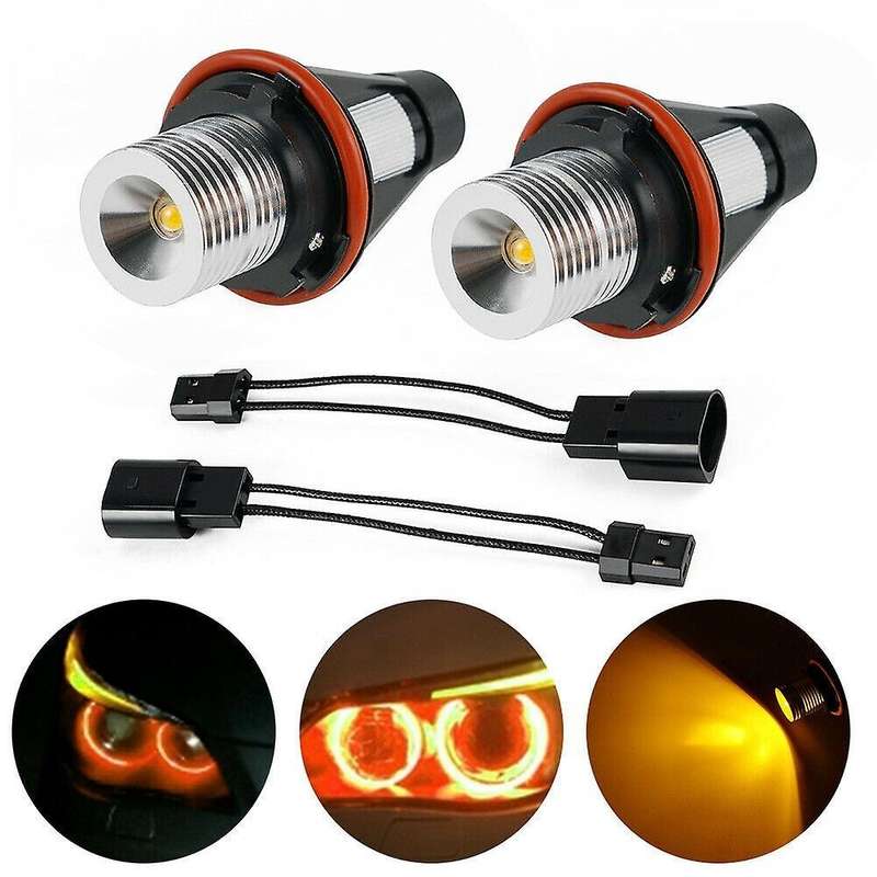8000k Amber Led Bulbs Lamps for -bmw E39 E53 E60 E63 [pack Of 2 Pcs]