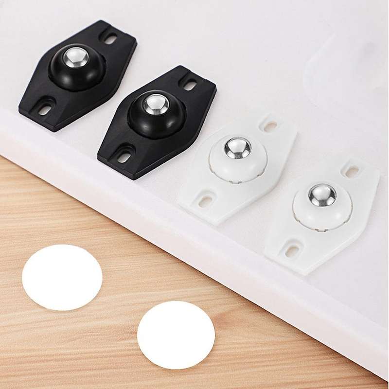 16pcs Self Adhesive Wheels for Storage Boxes(white)