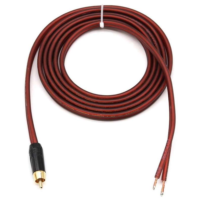 Rca Speaker Cable Bare Wire Speaker Wire to Rca Plug,replace Rca Plug