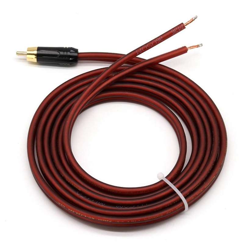 Rca Speaker Cable Bare Wire Speaker Wire to Rca Plug,replace Rca Plug