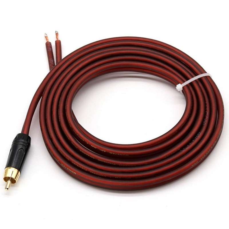 Rca Speaker Cable Bare Wire Speaker Wire to Rca Plug,replace Rca Plug