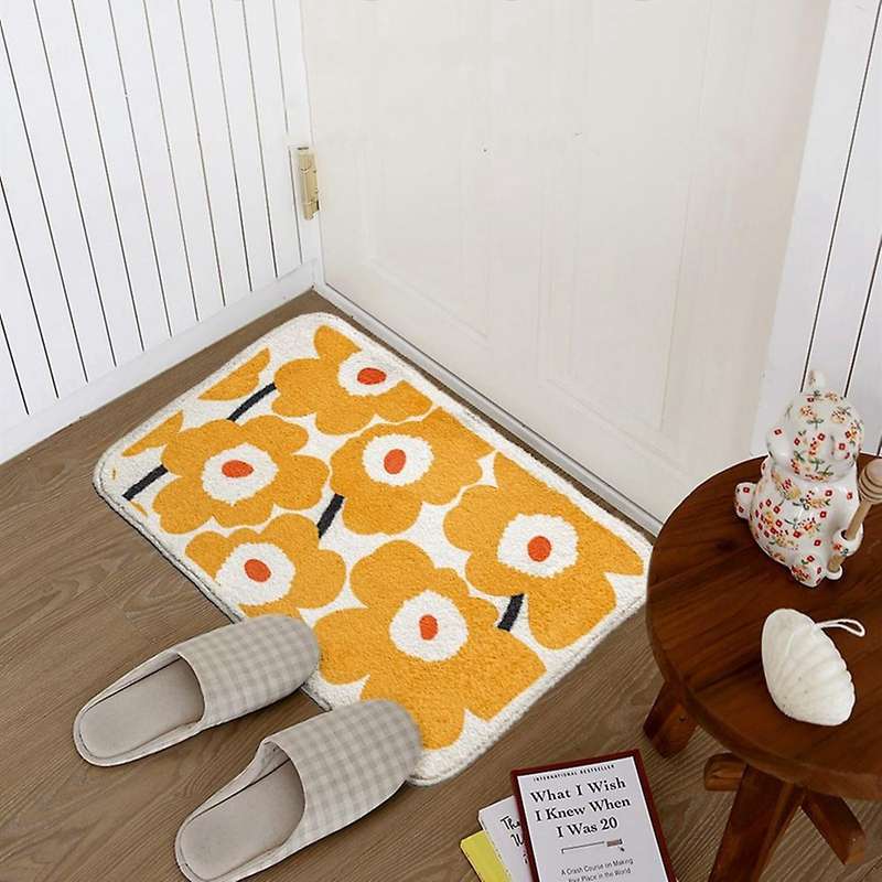 Soft Bedside Rugs Non Slip Bath Carpet for Bedroom Floor Mat -s