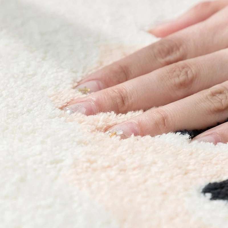 Soft Bedside Rugs Non Slip Bath Carpet for Bedroom Floor Mat -s