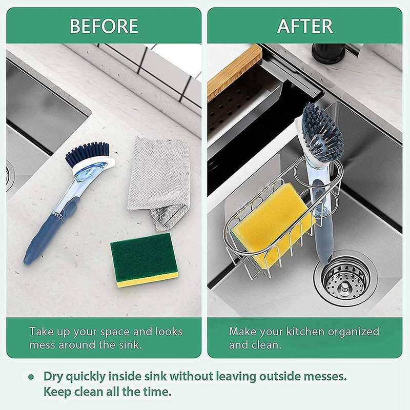 Sink Sponge Holder, Sponge Holder for Kitchen Sink Suction
