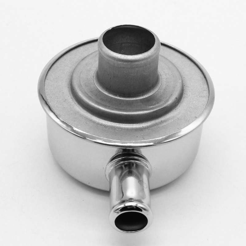 Round Valve Cover Breather Push In Style with Vent Tube Sbc Bbc Sbf