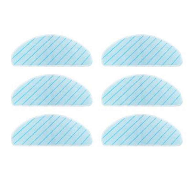 6pcs for Ecovacs Deebot Ozmo Robot Mop Rag Spare Parts Mop Pad
