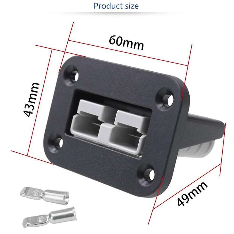 New Flush Mount Anderson Plug 50a Connector Kit Mounting Bracket