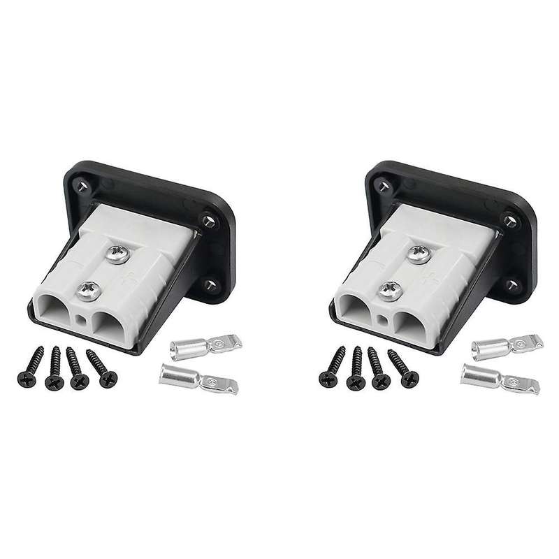 New Flush Mount Anderson Plug 50a Connector Kit Mounting Bracket