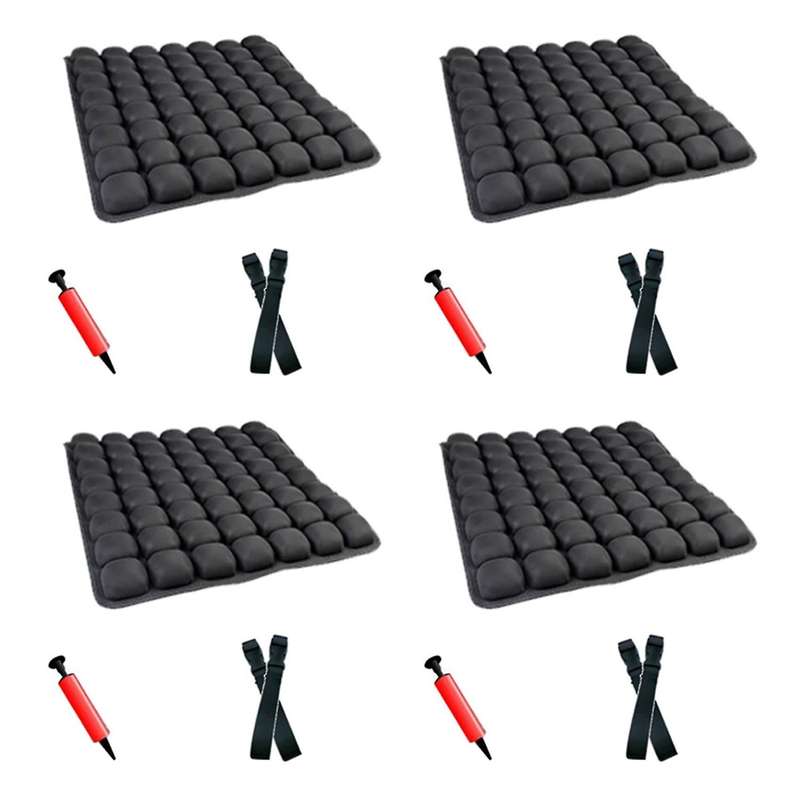 4x Air Inflatable Car Seat Back Cushion Pressure for Wheelchair Mat