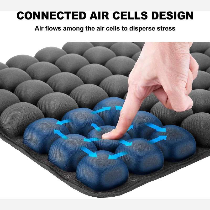 4x Air Inflatable Car Seat Back Cushion Pressure for Wheelchair Mat