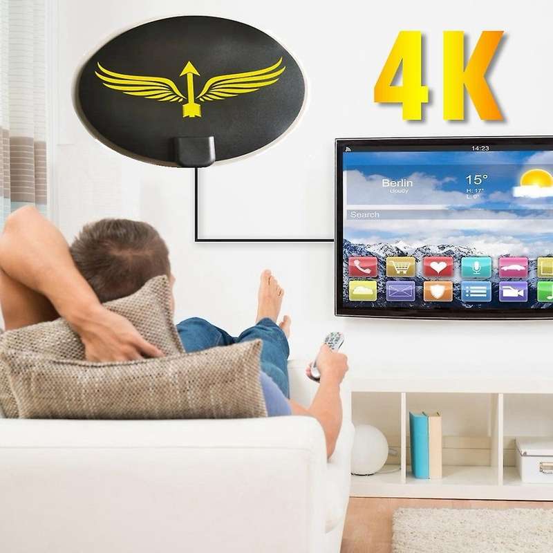 5000 Miles 4k Digital Antenna Dvb-t2 Hd Tv High Gain with Amplifier