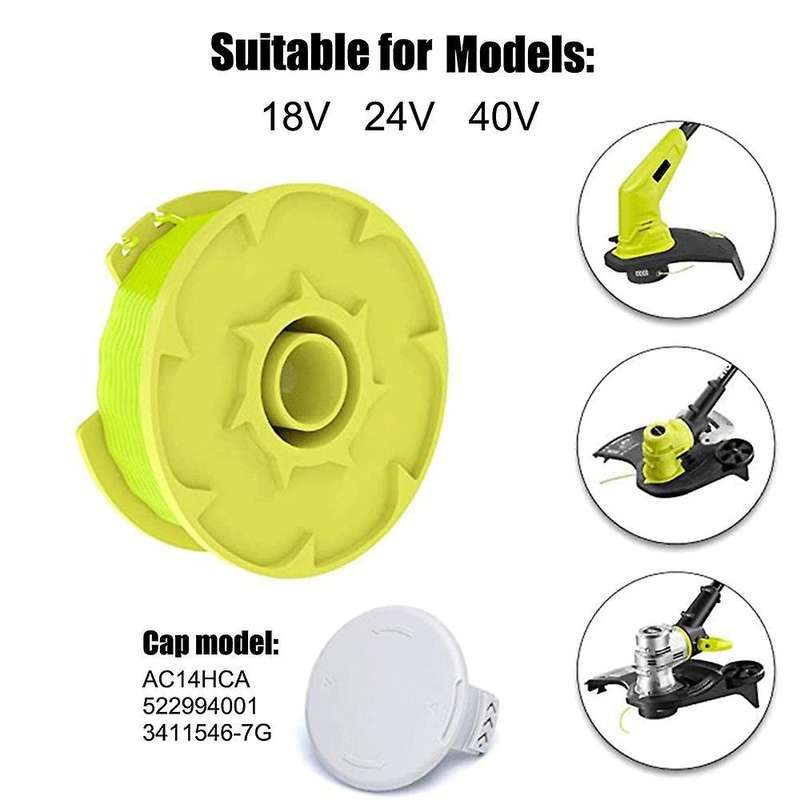 Ac80rl3 Spool Line for Ryobi One Plus+ 18v, 24v,40v Cordless Trimmers