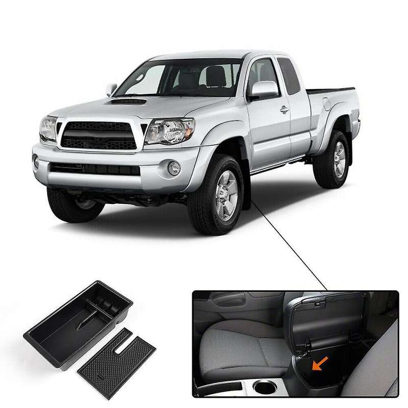 For Toyota Tacoma 2005 - 2015 Center Console Armrest Tray Storage Box