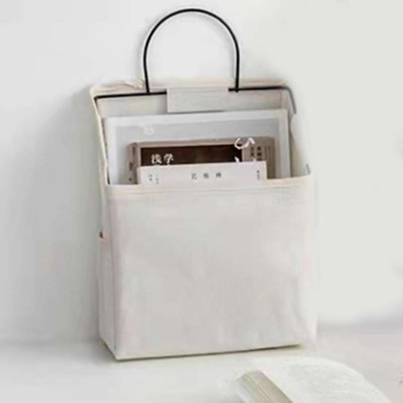 2pcs Three-dimensional Solid Color Hanging Wall-mounted Storage Bag