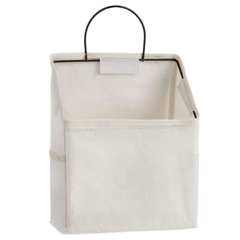 2pcs Three-dimensional Solid Color Hanging Wall-mounted Storage Bag