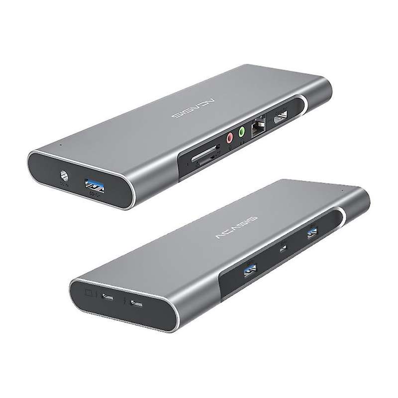 Acasis Docking Station 12 In 1 Triple Screen Type C Hub Adapter