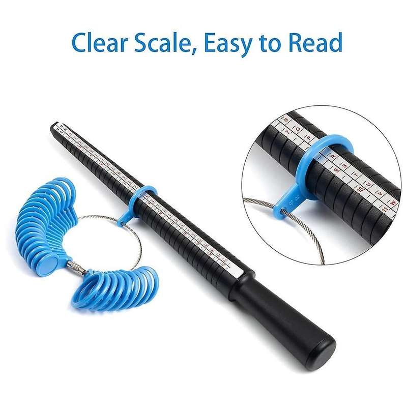 Ring Size Measuring Tool Set, Ring Mandrel Ring Sizer Gauge