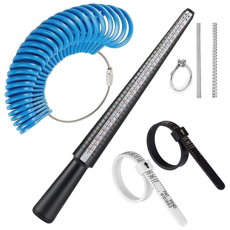 Ring Size Measuring Tool Set, Ring Mandrel Ring Sizer Gauge