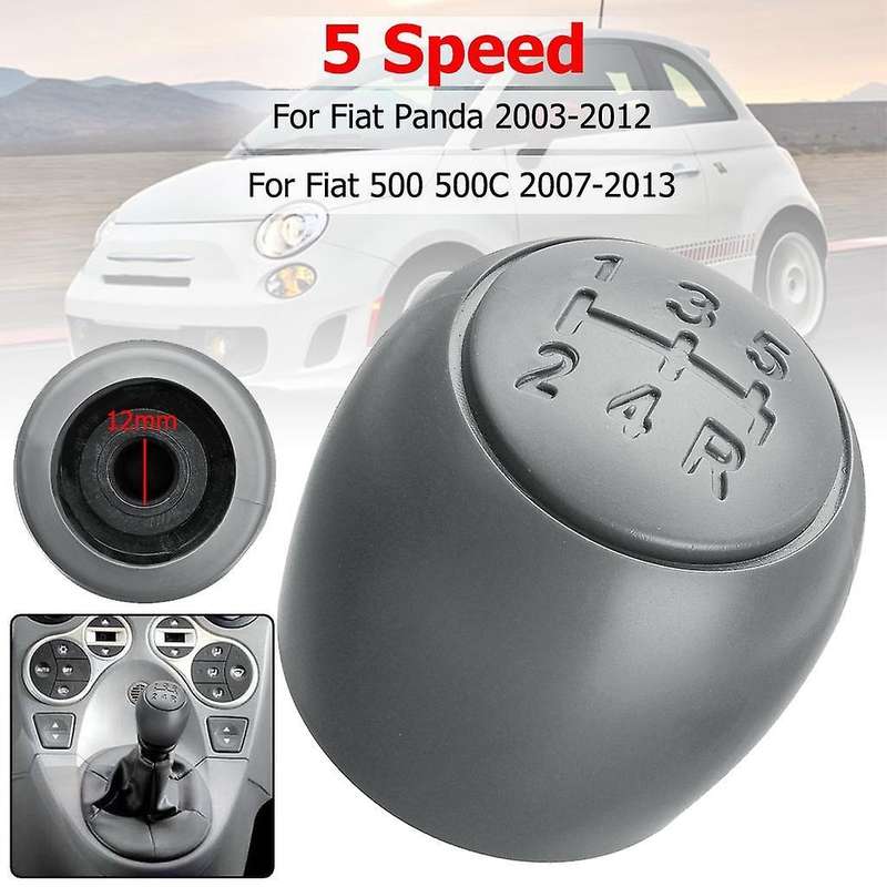 5 Speed Gear Stick Shift Shifter Knob for Fiat 500 500c 2007-2013
