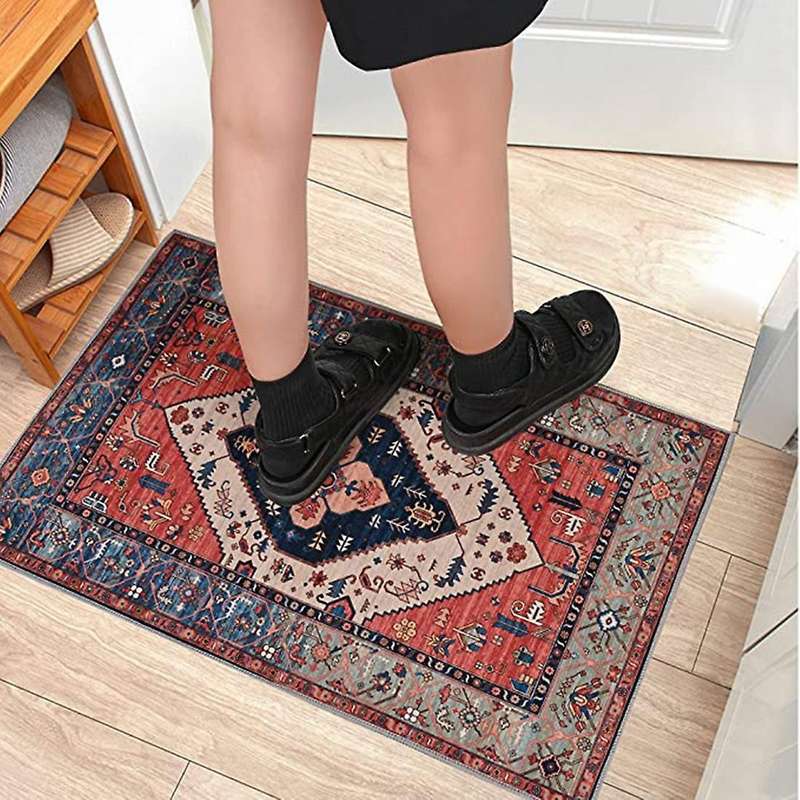 Indoor Door Mat Retro Indoor Floor Mat, Non Slip Dust Dirt Resist