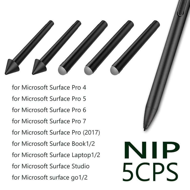 5 Pcs Pen-tip Replacement Kit for Surface Pro 7/6/5/4/book/studio/go