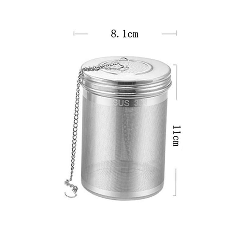 Stainless Steel Tea Strainer Leaf Spice Herbal Teapot Home,8.1x11cm