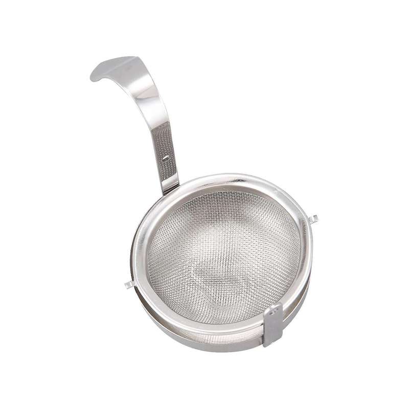 Stainless Steel Tea Mesh Tea Strainer with Handle Silver