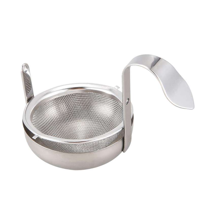 Stainless Steel Tea Mesh Tea Strainer with Handle Silver