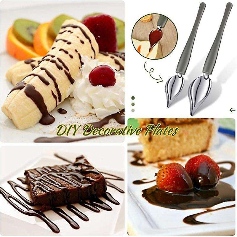 Candy Dipping Tools Dipping Fork Spoons Set for Decorative Plates
