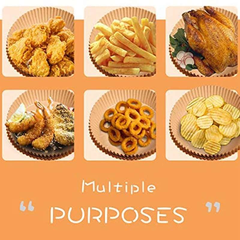 Air Fryer Parchment Paper with Silicone Brush Non-slip Air Fryer