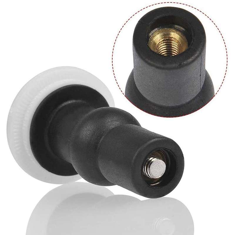 4 Pack Toilet Seat Hinges Bolt Expanding Rubber Top Nuts Screw
