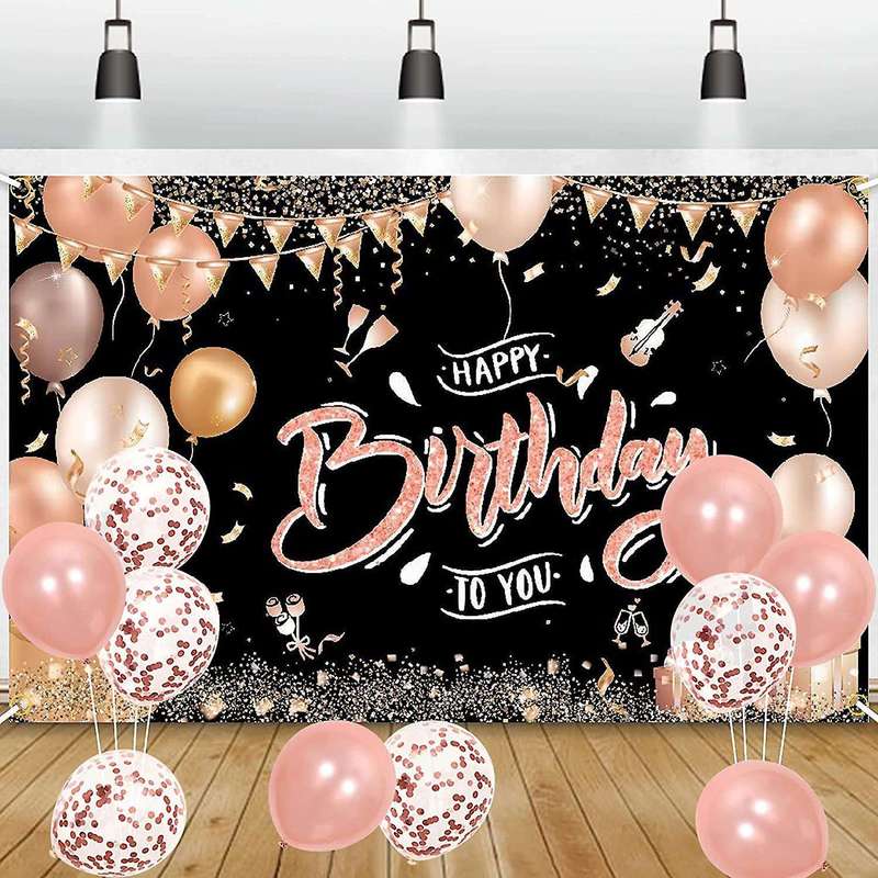 Birthday Banner for Women, for Anniversary Decoration with Ribbon