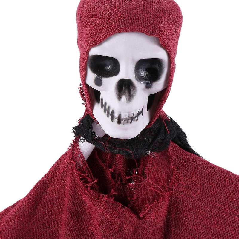 Halloween Hanging Ghost Scary Horror Red Skull and Sickle Grim Reaper