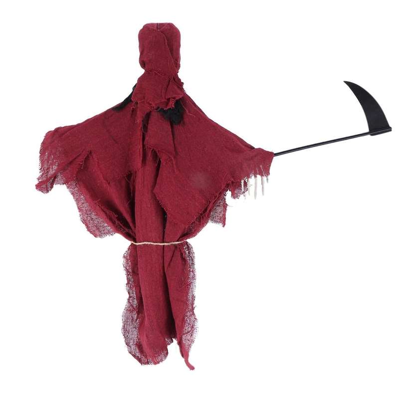 Halloween Hanging Ghost Scary Horror Red Skull and Sickle Grim Reaper