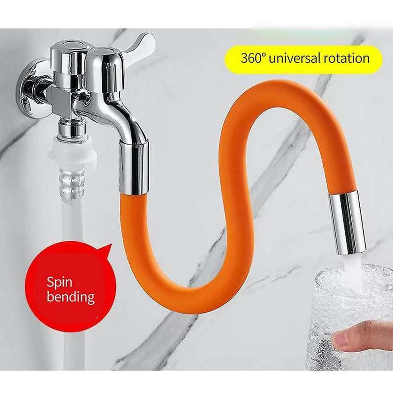Universal Interface 360 Degree Water Tap Extension Hose-black,50cm