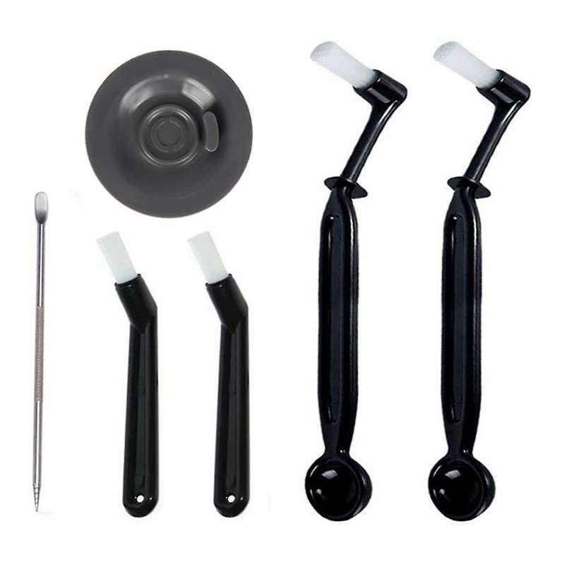 Coffee Machine Cleaning Set, Coffee Machine Brush with Spoon