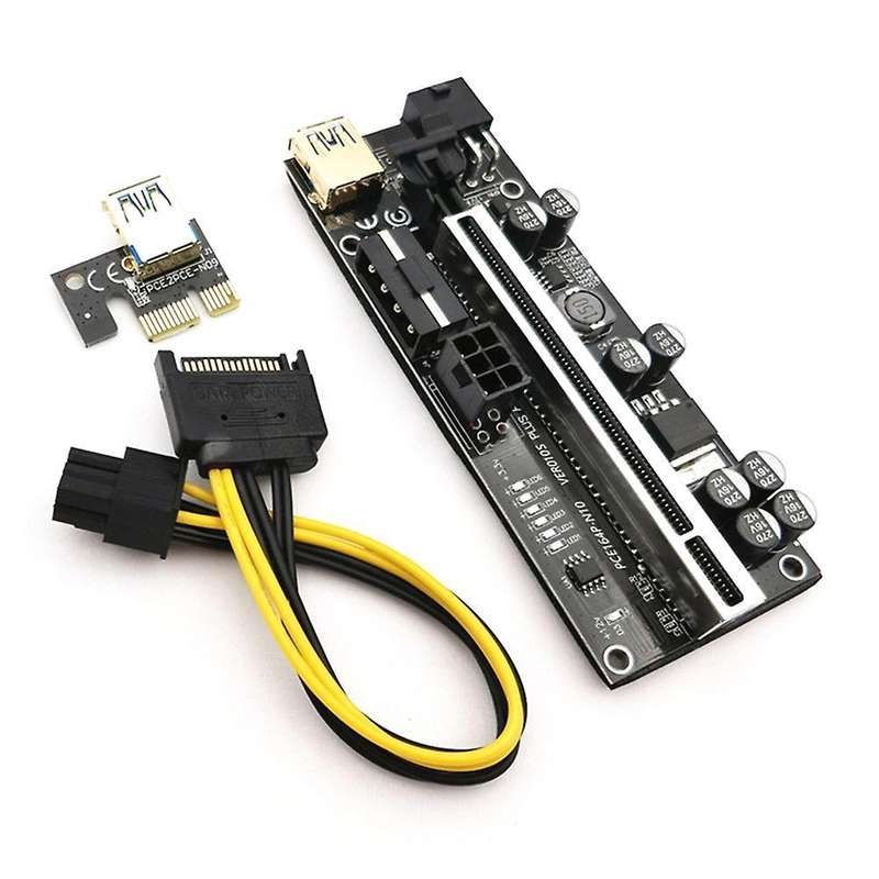 10pcs Riser Usb 3.0 Pci-e Riser Ver010s Cable for Mining Black