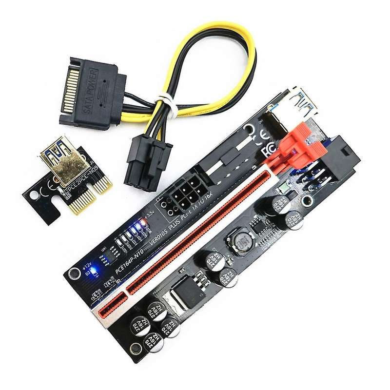10pcs Riser Usb 3.0 Pci-e Riser Ver010s Cable for Mining Black