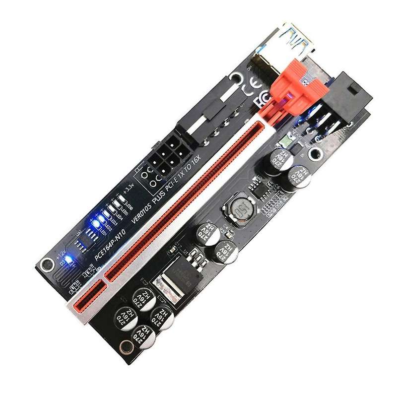 10pcs Riser Usb 3.0 Pci-e Riser Ver010s Cable for Mining Black
