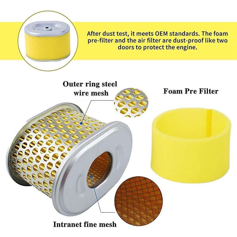 2 Pcs 17210-ze1-505 Air Filter,replace for Honda Gx160 Gx200