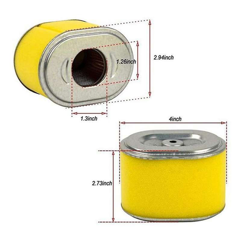 2 Pcs 17210-ze1-505 Air Filter,replace for Honda Gx160 Gx200