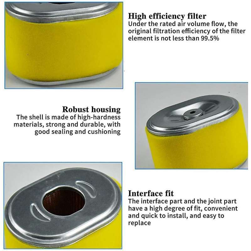 2 Pcs 17210-ze1-505 Air Filter,replace for Honda Gx160 Gx200