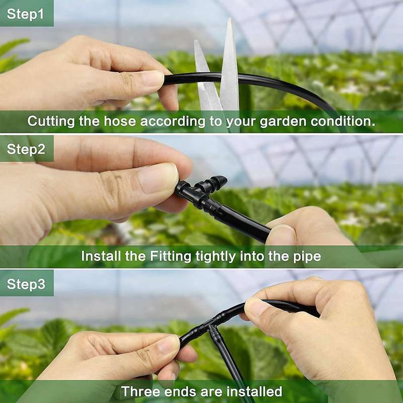 70pcs Drip Irrigation , Universal 1/4inch for Drip Or Sprinkler