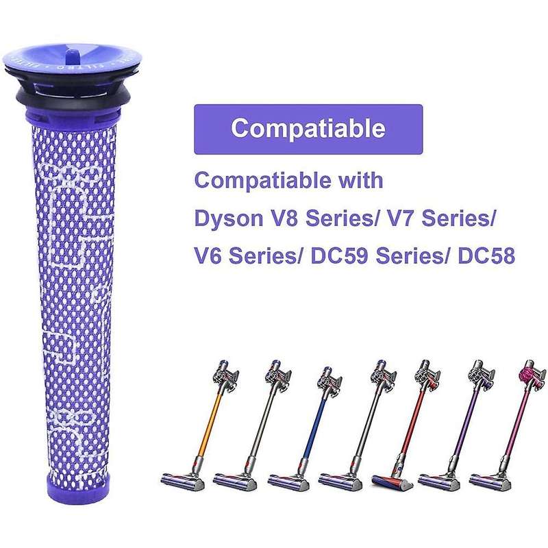 For Dyson V7 V8 Animal and Absolute Washable Pre-filters Post-filter