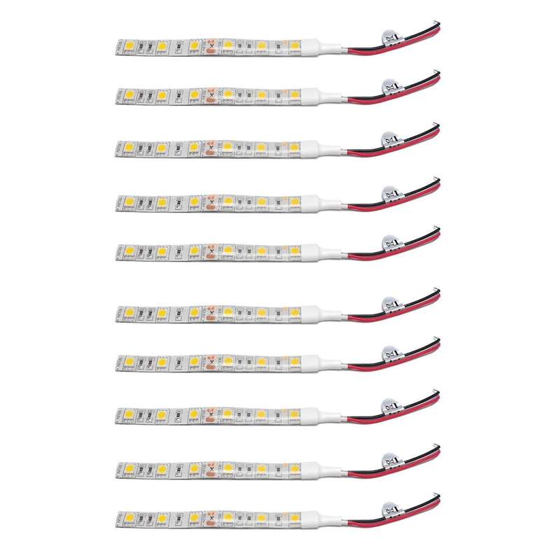 10pcs 10cm Waterproof Red 5050 Led Strip Lights Dc 12v Boat Car