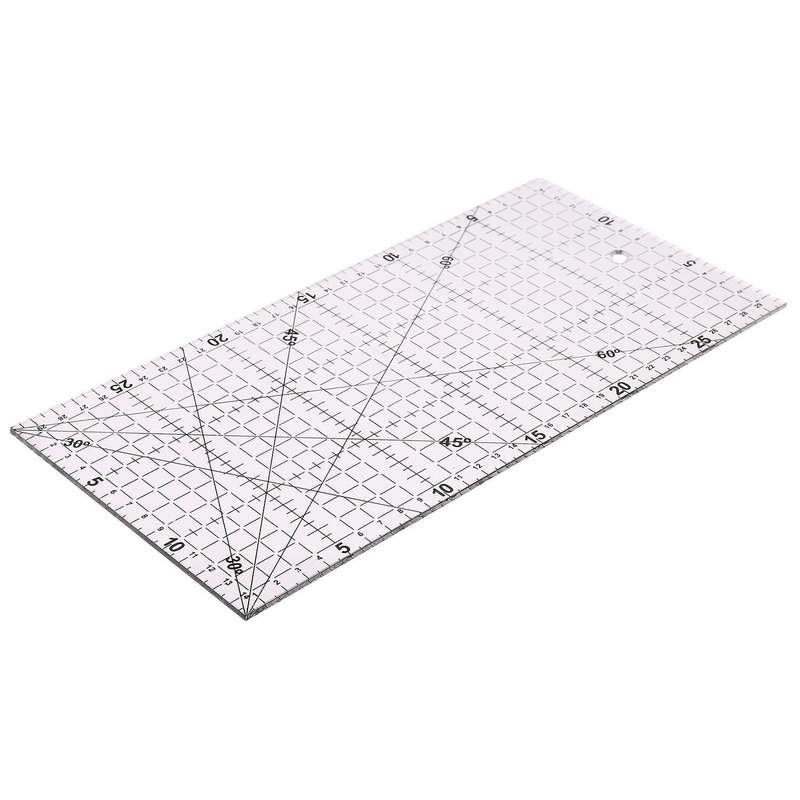 30x15cm Quilting Sewing Patchwork Foot Aligned Ruler Grid Tailor