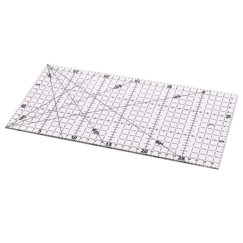 30x15cm Quilting Sewing Patchwork Foot Aligned Ruler Grid Tailor