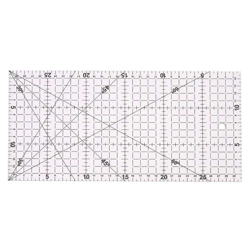 30x15cm Quilting Sewing Patchwork Foot Aligned Ruler Grid Tailor
