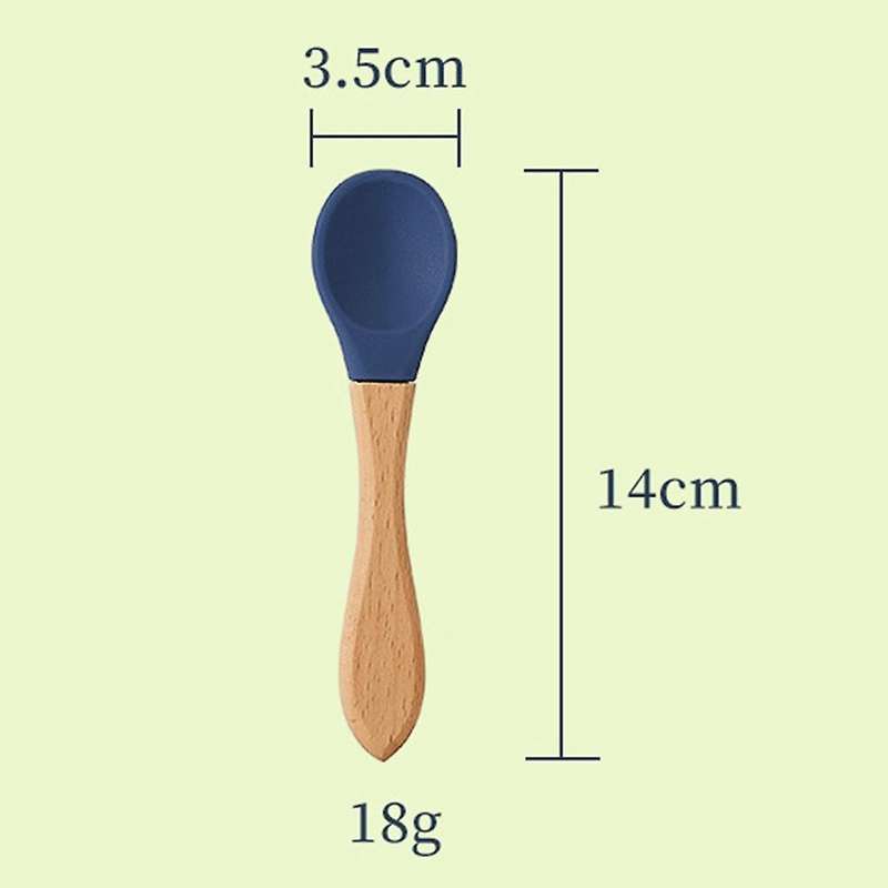 Silicone Bowl Set with Straw Children's Spoon Tableware Light Green